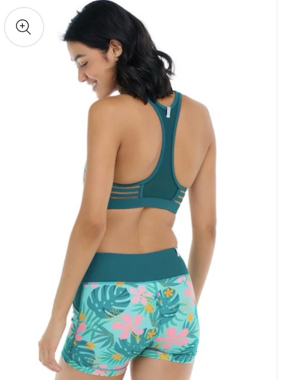 Body Glove SET Splash Shorts and Equalizer Bra Flor Nove/Sea Mist Size L NWT - Picture 3 of 14